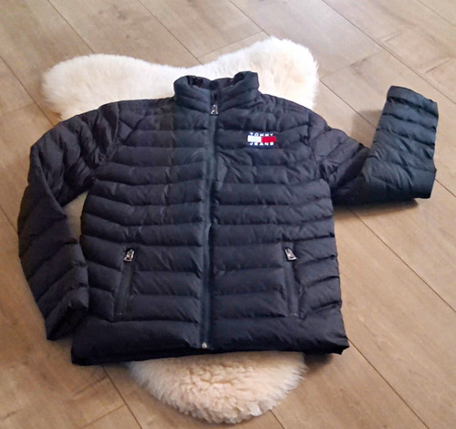 Tommy jeans steppjacke schwarz - tommy,